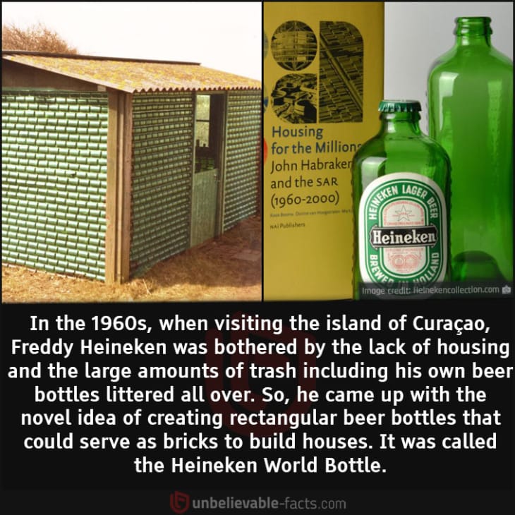 Houses Made of Beer Bottles