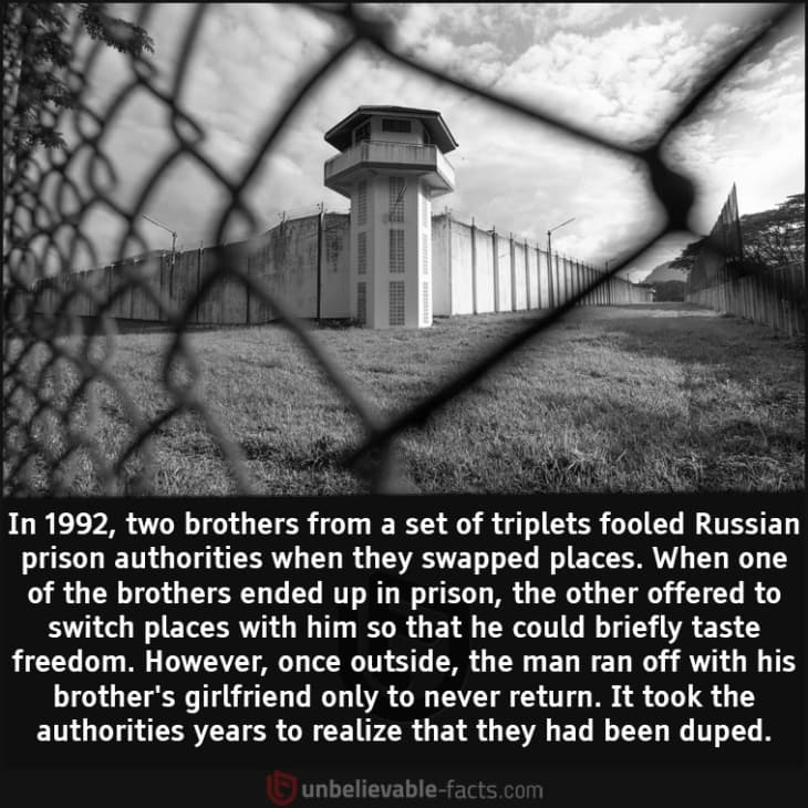 How Two Brothers from a Triplet Fooled the Russian Prison System