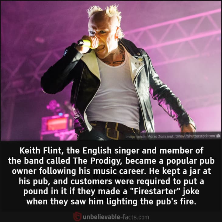 Keith Flint Made Money Every Time Someone Cracked a "Firestarter" Joke