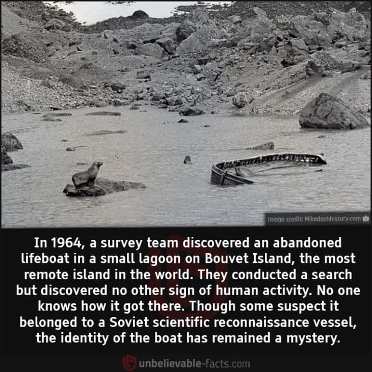 Mysterious Abandoned Lifeboat in the World's Most Remote Island