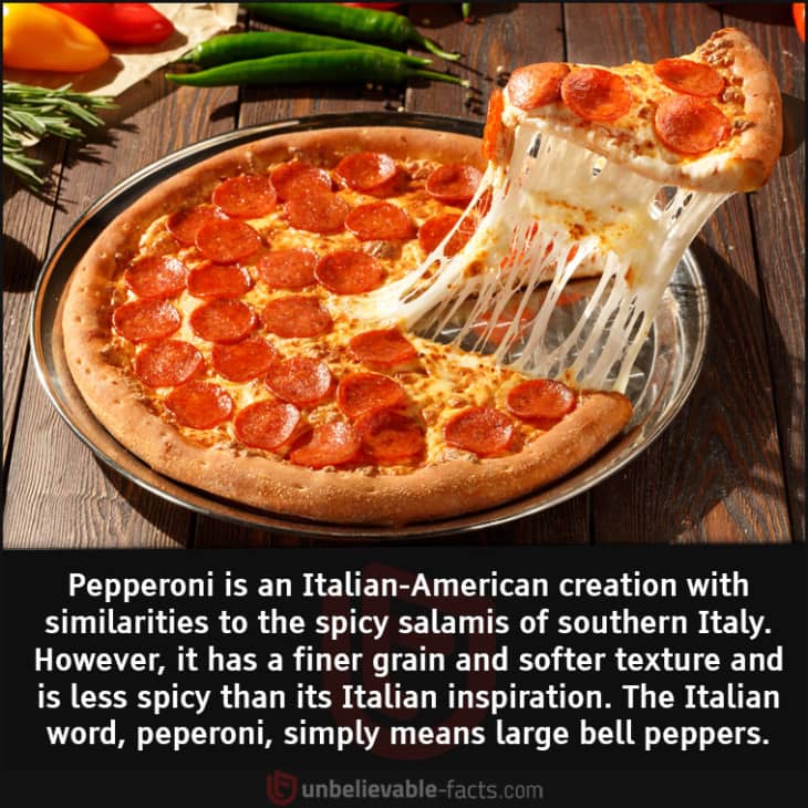 Pepperoni isn't Authentically Italian