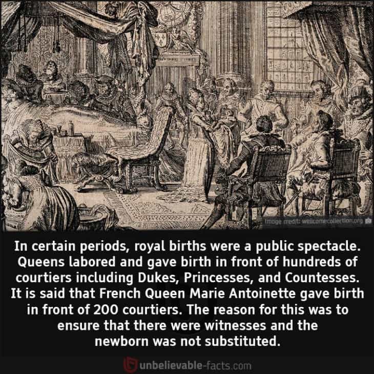 Royal Births Were Once Public Spectacles