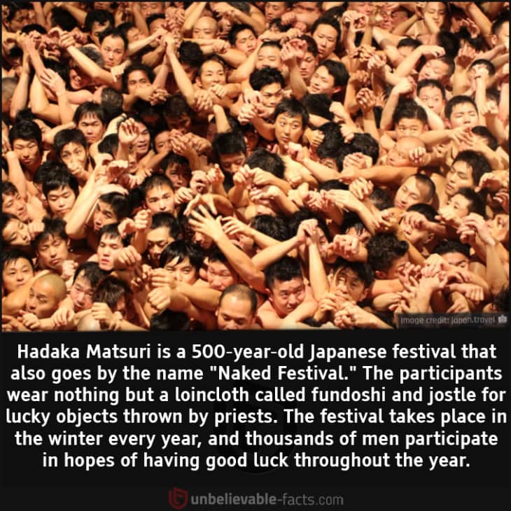 The Famous Japanese Festival where Percipients Wear Nothing but a Loincloth