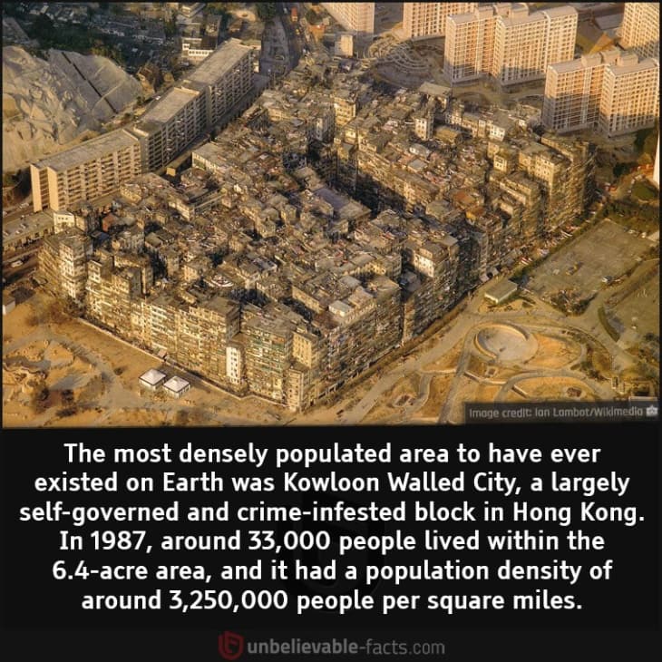 The Kowloon Walled City – The Most Densely Populated Place on Earth