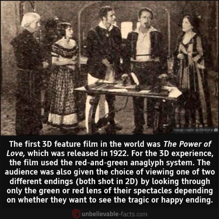 The World's First 3D Film Released in 1922