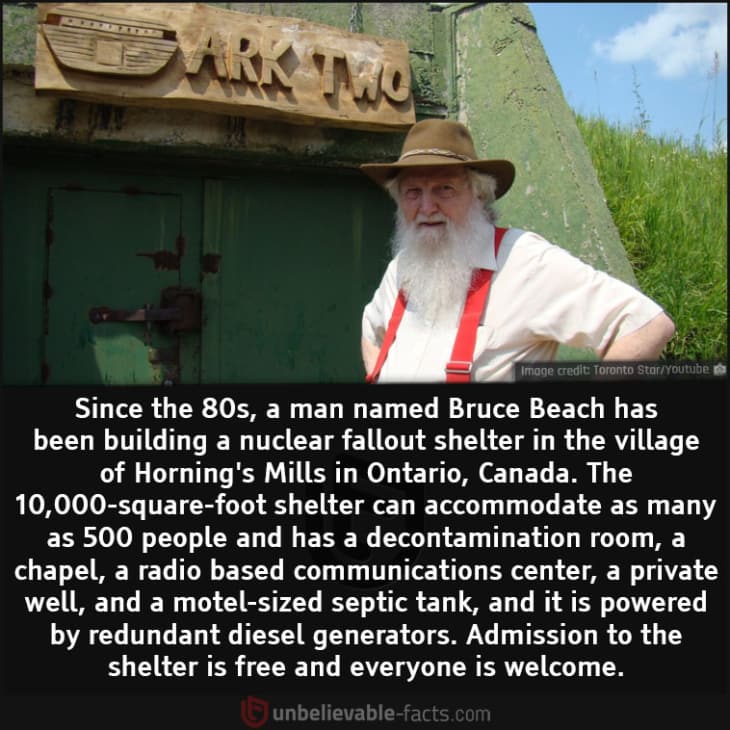 This Canadian Man Has Built a 10,000-Square-F00t Nuclear Fallout Shelter