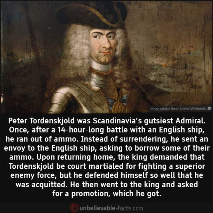 This Scandinavian Admiral Asked to Borrow Ammo from the Enemy Ship He was Fighting