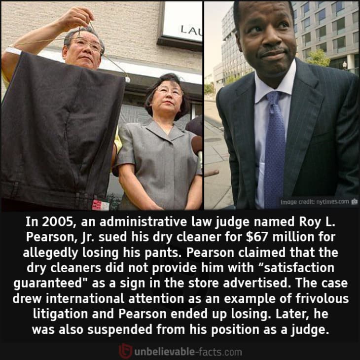 What Happened When a Judge Sued His Dry Cleaner for Losing His Pants?