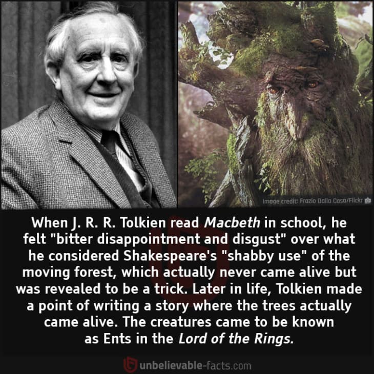 What Inspired Tolkien to Create Ents in the Lord of the Rings