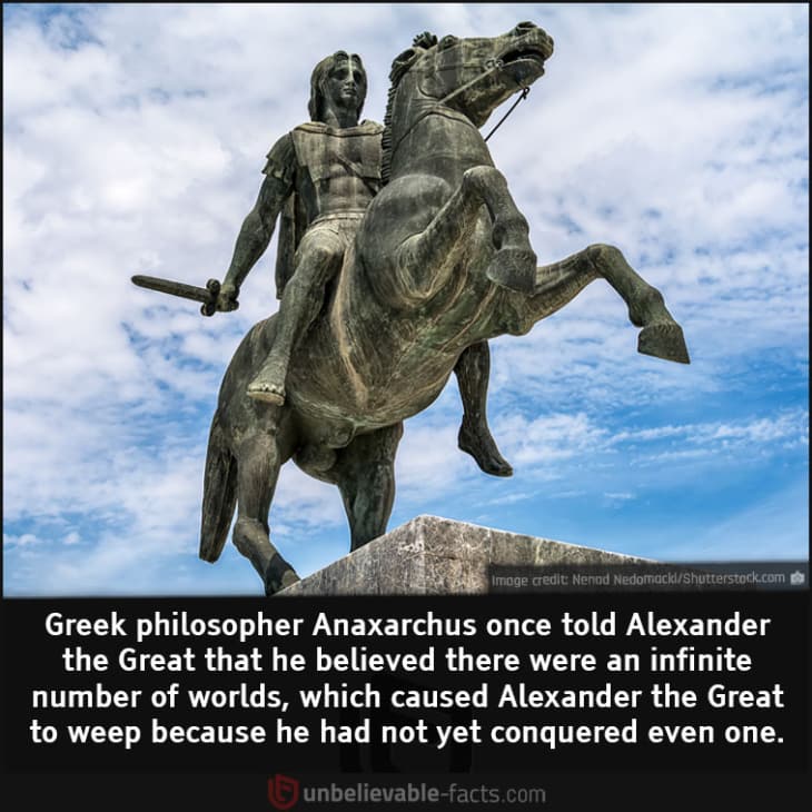 What Made Alexander the Great Weep?