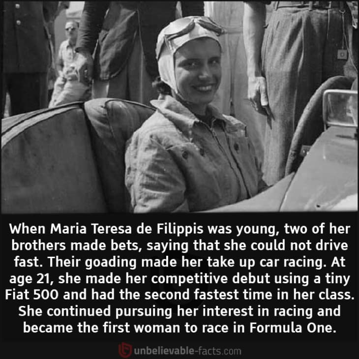 What Made Maria Teresa de Filippis Take Up Car Racing?