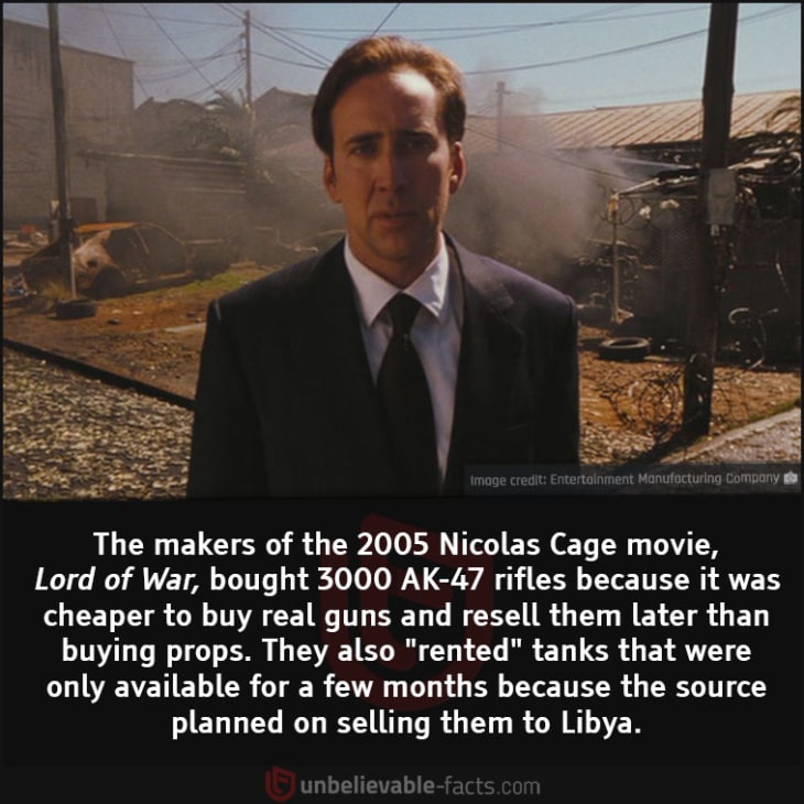 Why Did They Use Real Guns in the movie Lord of War?