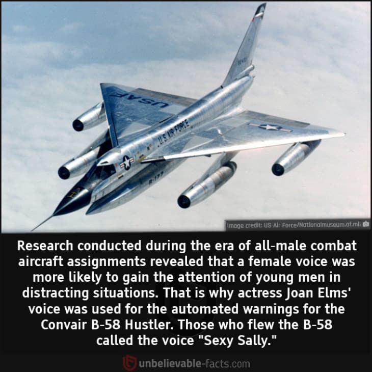 Why is Female Voice Used for Automated Warnings in Combat Aircraft?