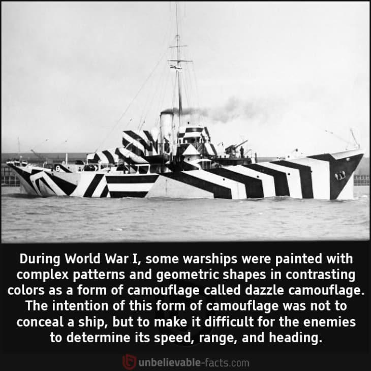 Why were WWI's Warships Painted with Geometric Shapes?