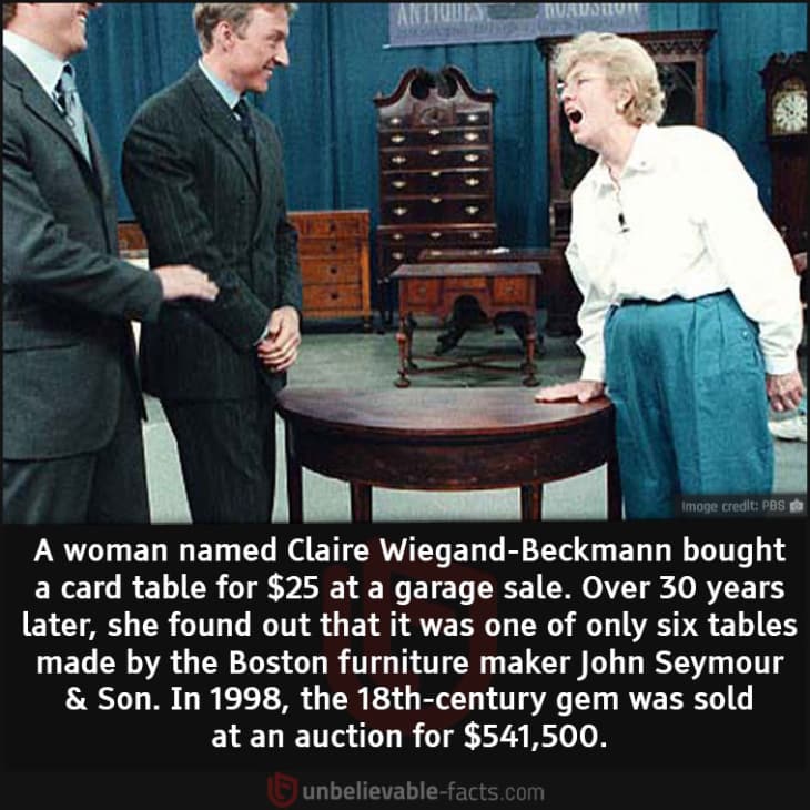 Woman Bought Rare and Valuable Table for $25 at a Garage Sale