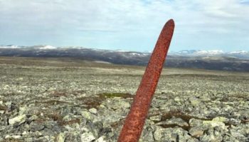 Picture Reindeer Hunter Found a 1,100 Years Old Viking Sword in Norway