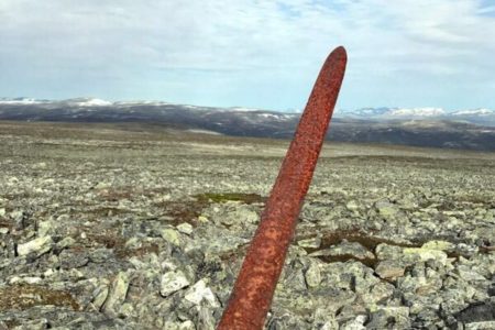 Picture Reindeer Hunter Found a 1,100 Years Old Viking Sword in Norway