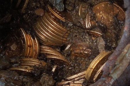 Picture Couple Finds Rare Gold Coins Buried in Norther California Property