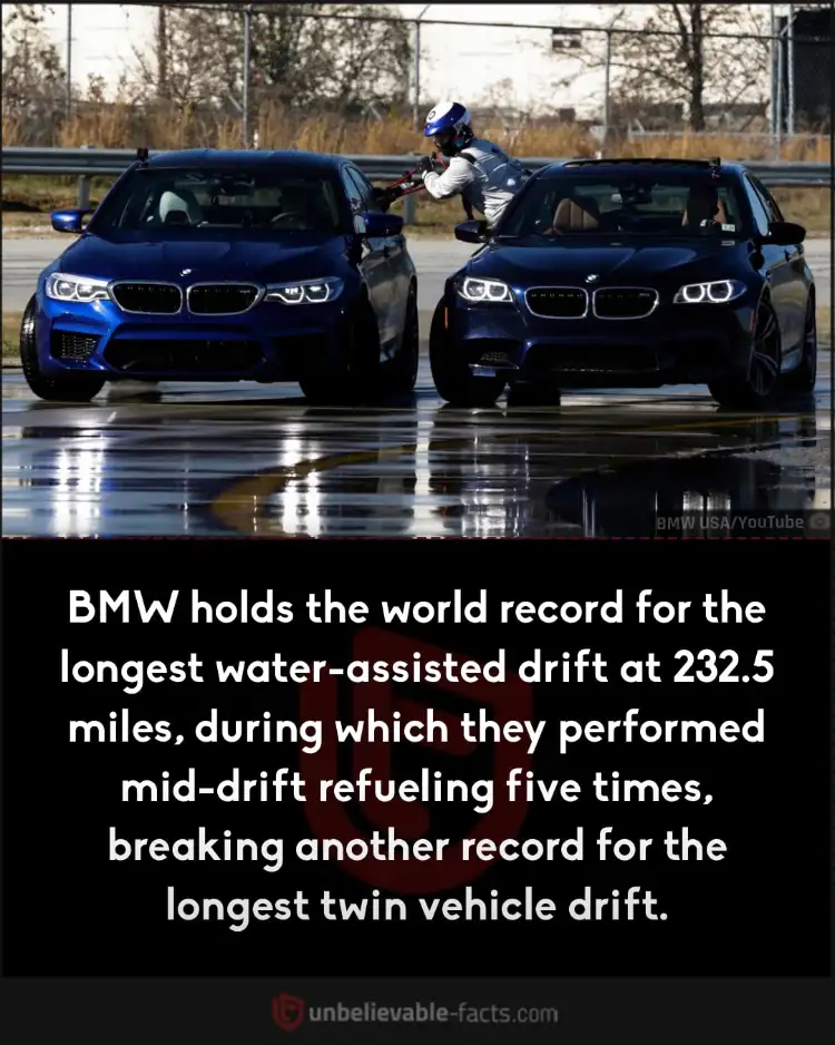 BMW's 232.5-mile drift