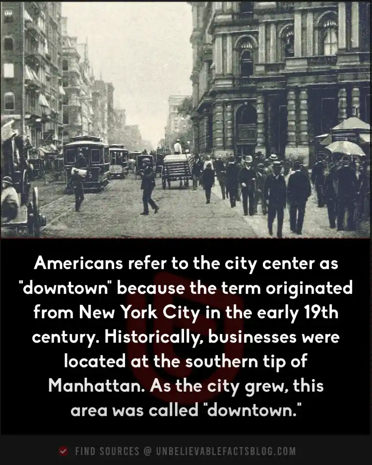 Downtown origin