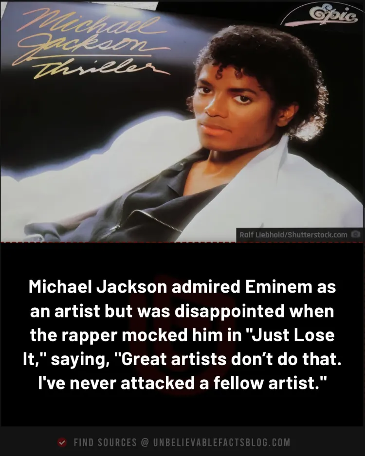 Jackson was hurt by Eminem's parody and called it disrespectful.