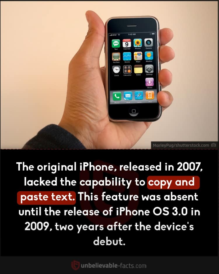 Original iPhone's Two-Year Wait for Copy-Paste