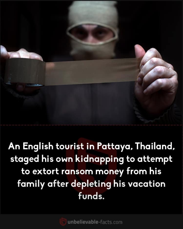 Tourist Fakes Kidnapping in Thailand for Ransom