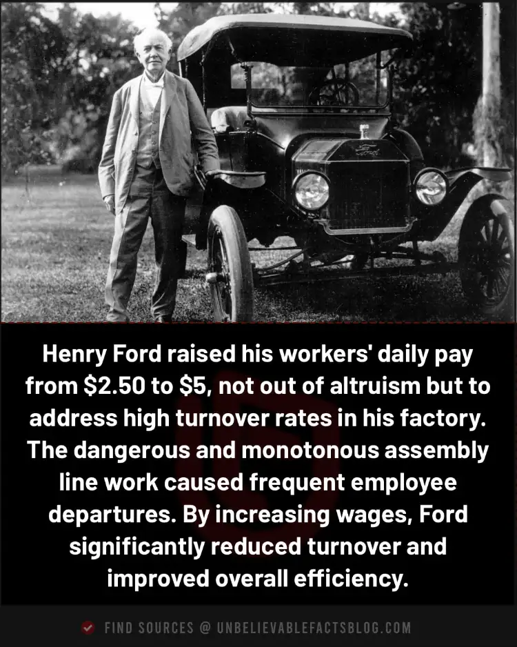 When Henry Ford raised his workers