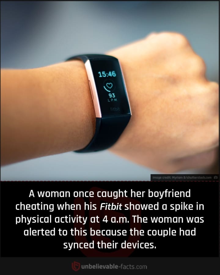 Woman Caught Her Boyfriend Cheating Using His FitBit Activity