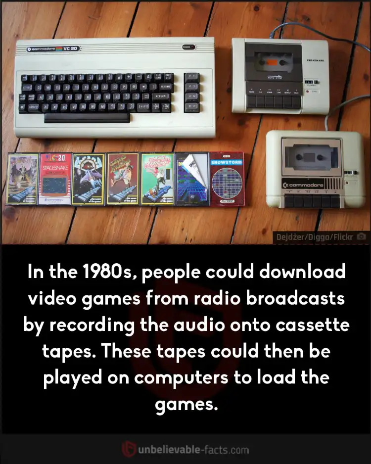 People downloaded games from radio