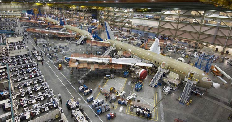 Boeing's Everett Factory, inside