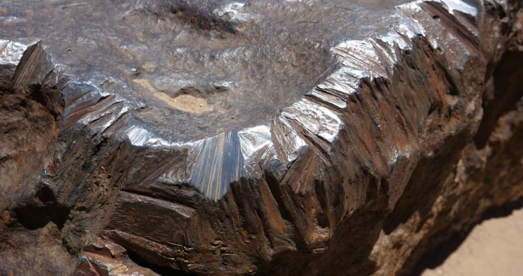Hoba Meteorite Close up