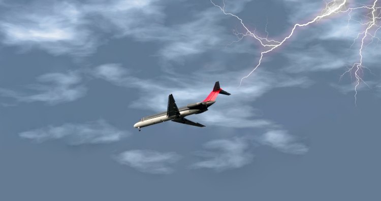 Airplanes are often struck by lightning