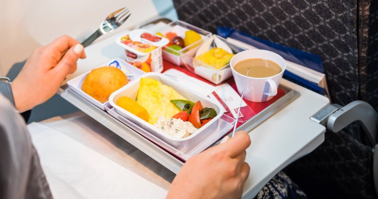 Food served on airplanes