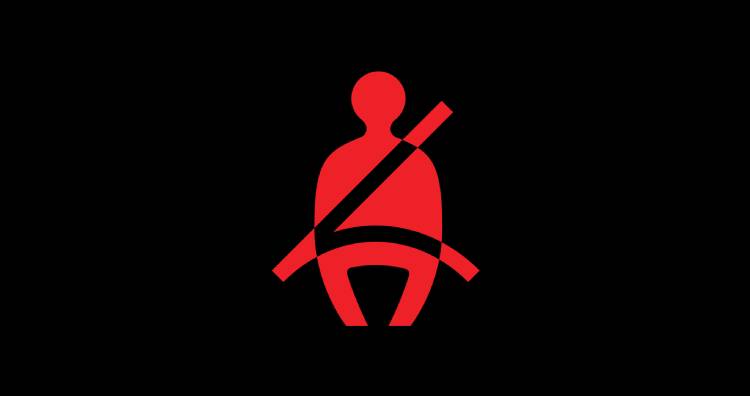 Seat belt reminder light