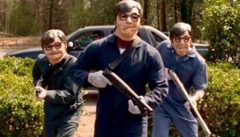 Picture The Mike Myers Masks in Baby Driver were Supposed to Be Michael Myers Masks
