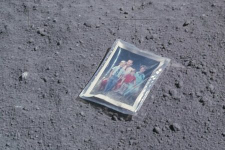 Picture Charles Duke Left a Family Photo on the Moon