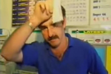 Picture Bill Morgan – Australian Man Wins Lottery on Camera