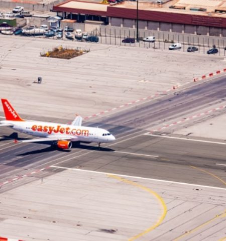 Picture Gibraltar Airport – The World’s Only Airport Runway that Intersects a Road