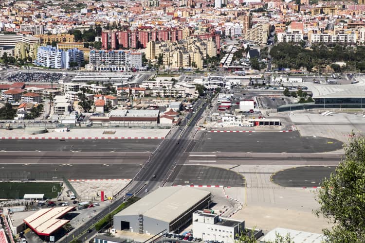 Gibraltar airport runway