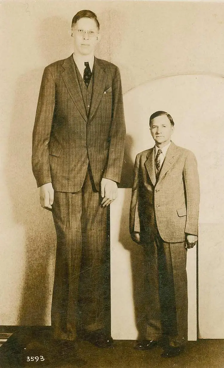 Robert Wadlow With his Father