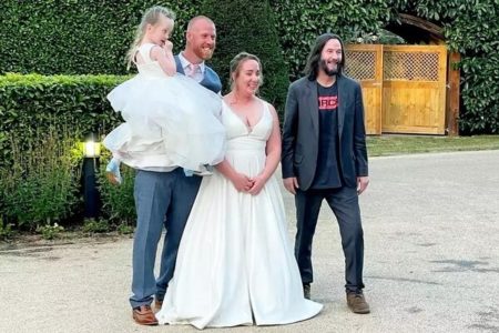Picture Keanu Reeves Once Showed Up To A Wedding