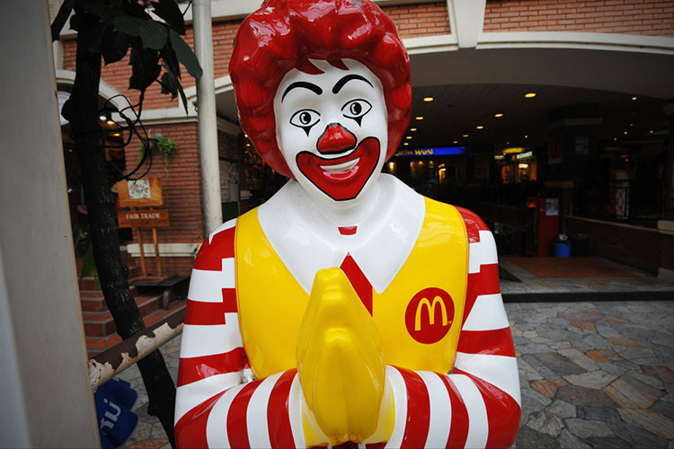 Ronald McDonald mascot