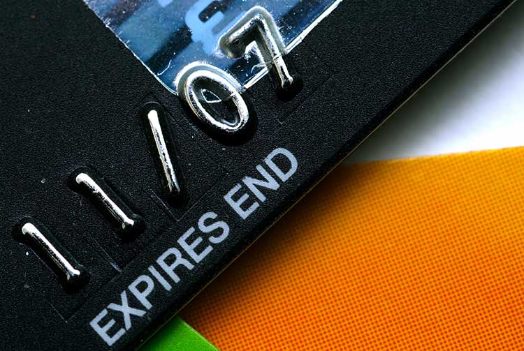 Credit card expiry date