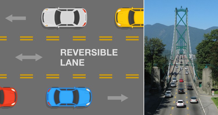 Reversible roads