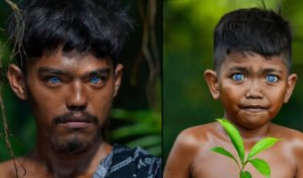 Picture Olive-Skinned Indonesian Tribe Has Piercing Blue Eyes, But Why?