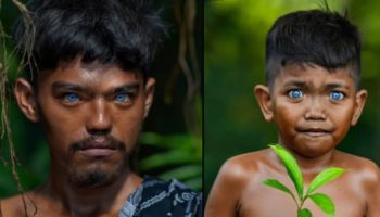 Picture Olive-Skinned Indonesian Tribe Has Piercing Blue Eyes, But Why?