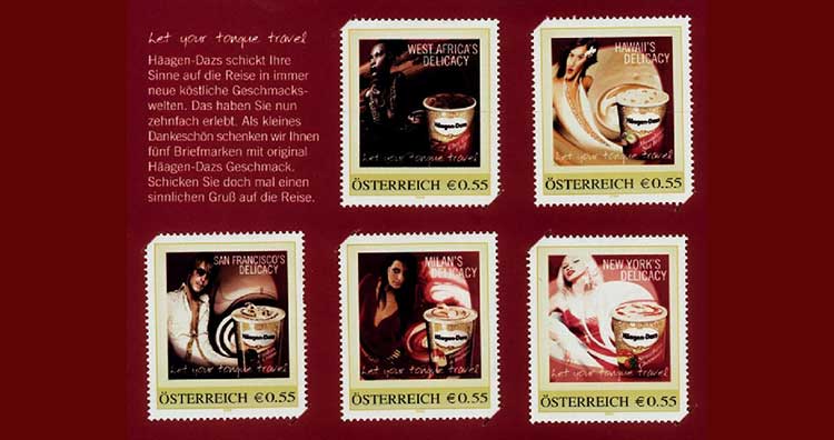 Cheesecake Flavored Postage Stamps