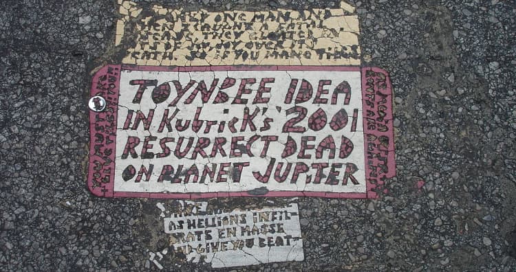 messages on Toynbee Tiles
