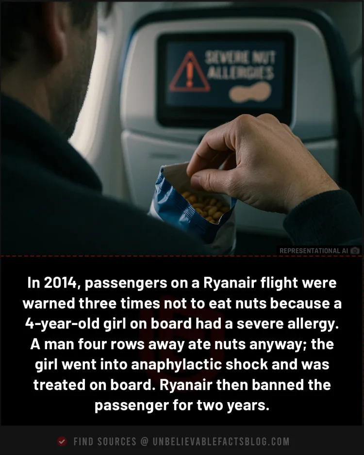 4-year-old girl on board had a severe allergy 4-year-old girl on board had a severe allergy